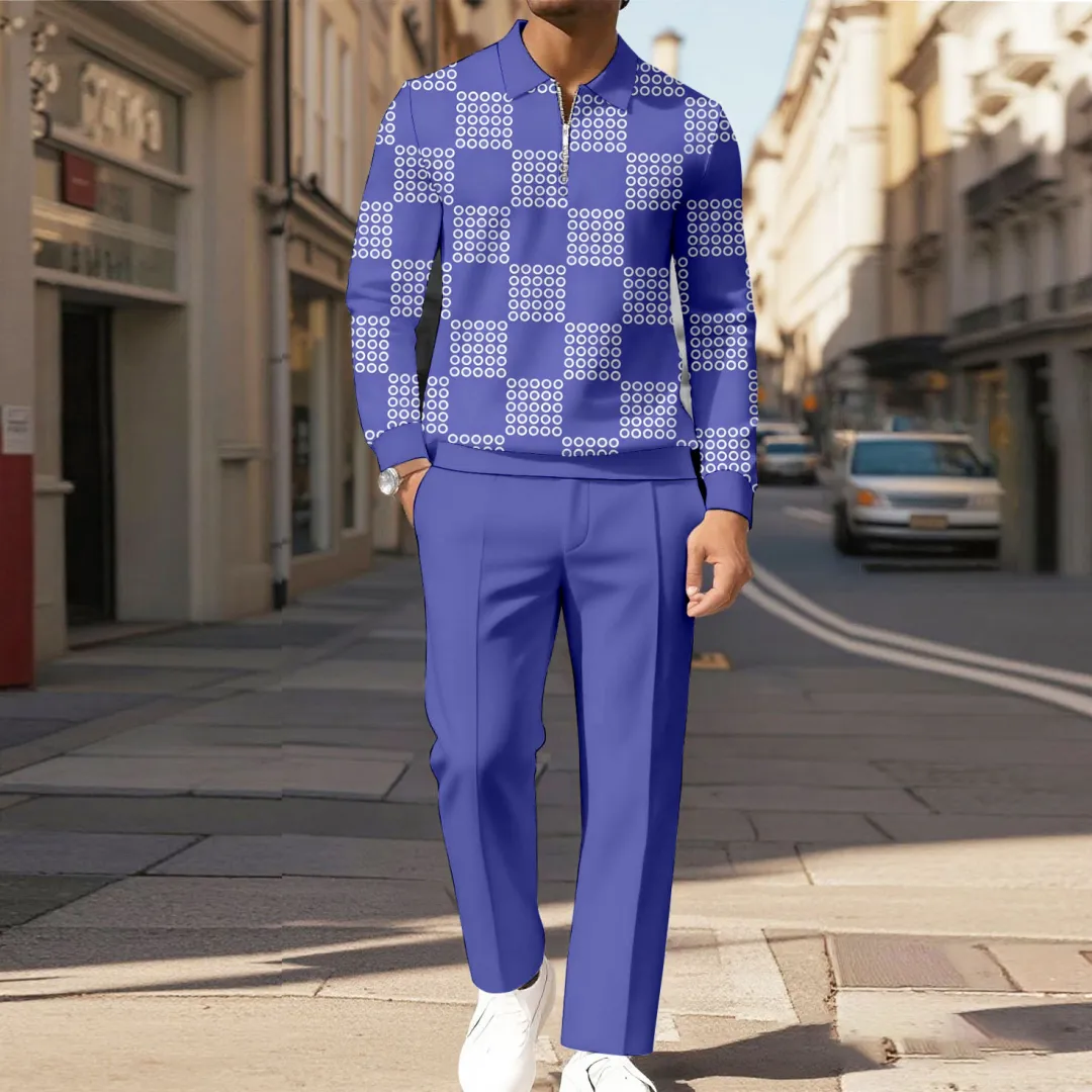 Modern Quarter Zip Two-Piece Set